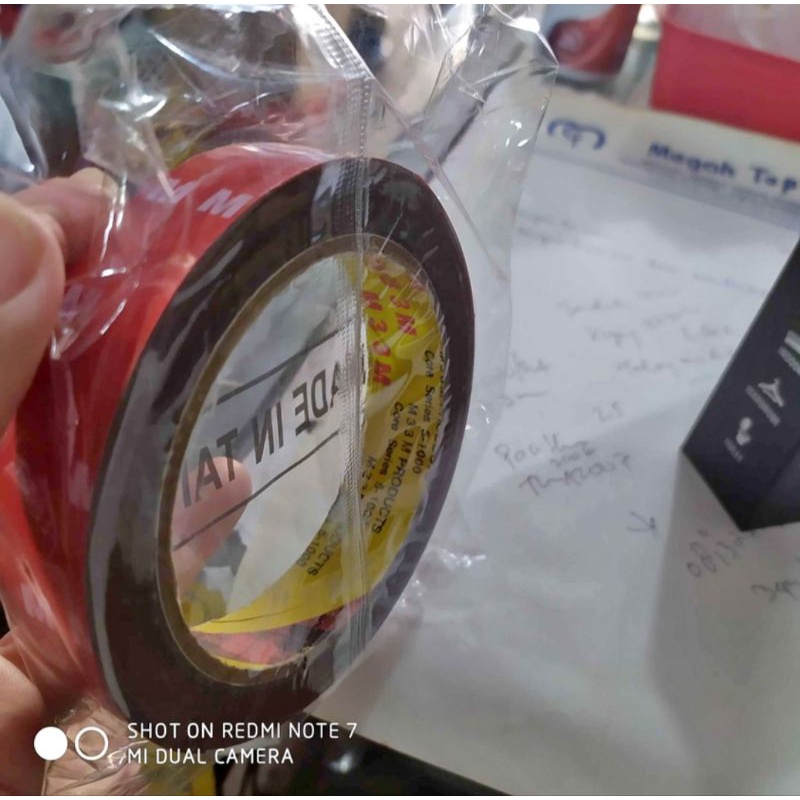 

double tape 3M merah besar