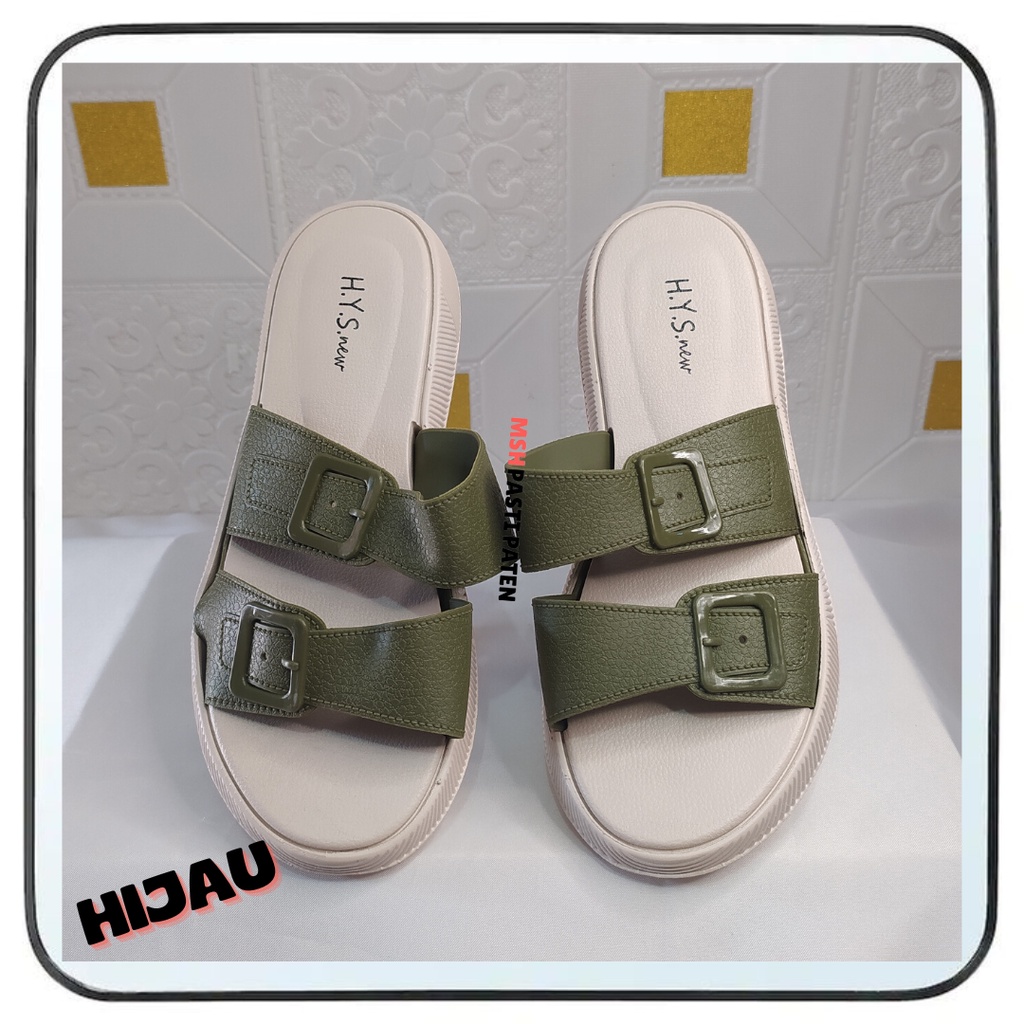 Sandal Selop Gesper Tali Wanita Impor Hys Ori