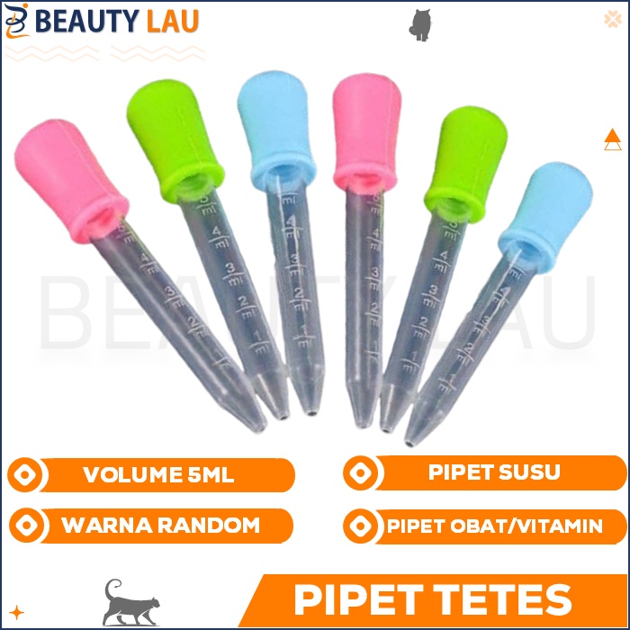 PIPET TETES 5ML 5 ML ALAT MINUM OBAT SUSU BAYI KUCING ANJING KITTEN ADULT HEWAN MODEL DROP MURAH