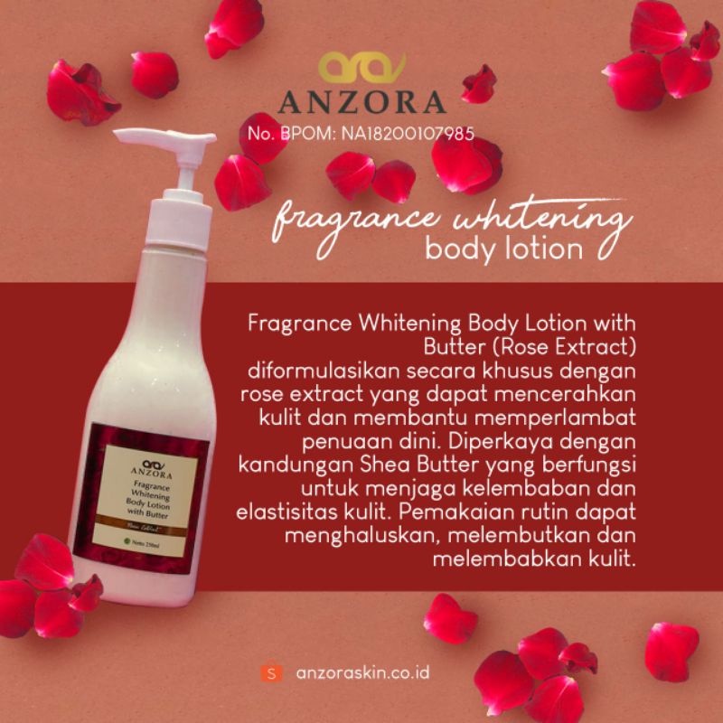 Anzora Perawatan Tubuh ( HANDBODY infuse whitening with spf 15 isi 300 gram)