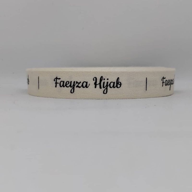

Label baju/Label hijab/Label Masker bahan katun 1,3 anti luntur