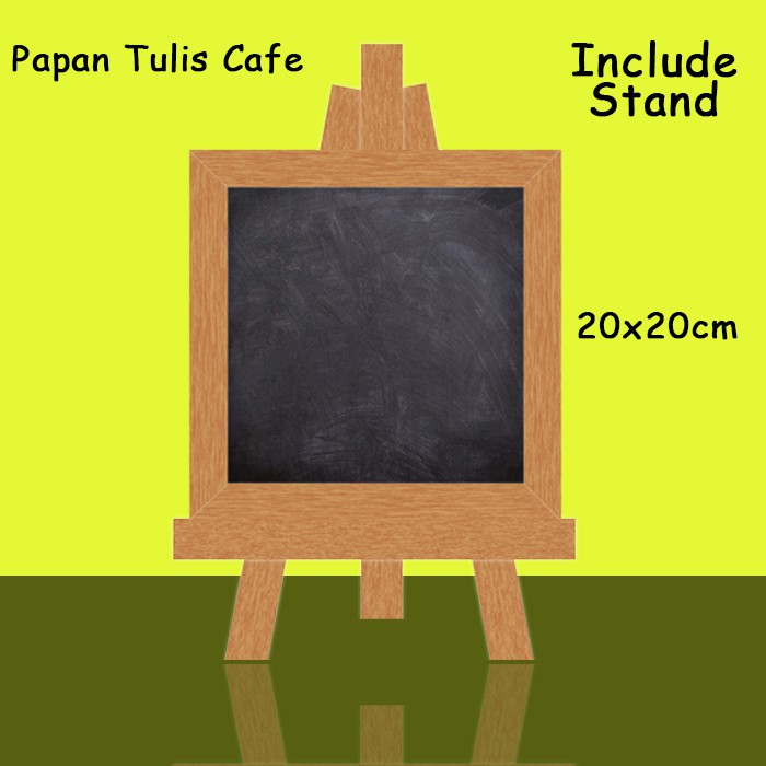 

Papan Tulis Hitam Mini Termasuk Stand Ukuran 20x20cm