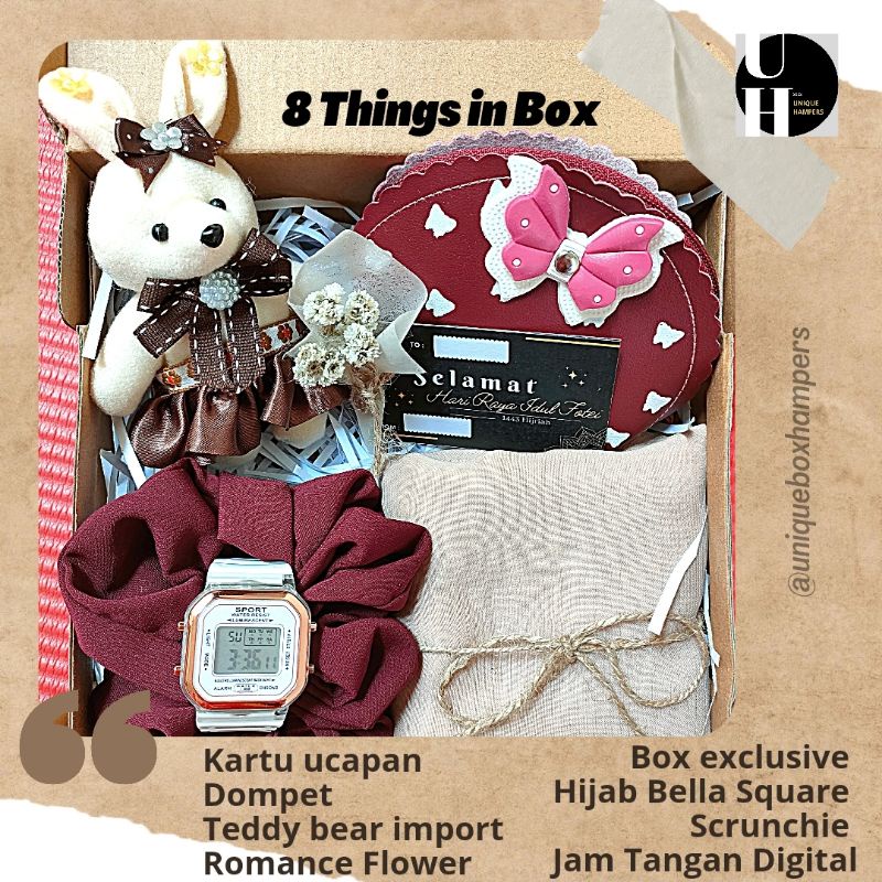 

Unique Box Hampers|KADO ULANG TAHUN|ANNIVERSARY|IDUL FITRI|BINGKISAN|KEJUTAN