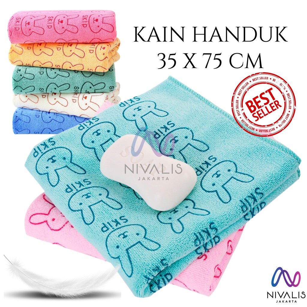 Jual HANDUK BAYI MANDI ANAK 75X35CM / KAIN MICROFIBER LEMBUT / HANDUK