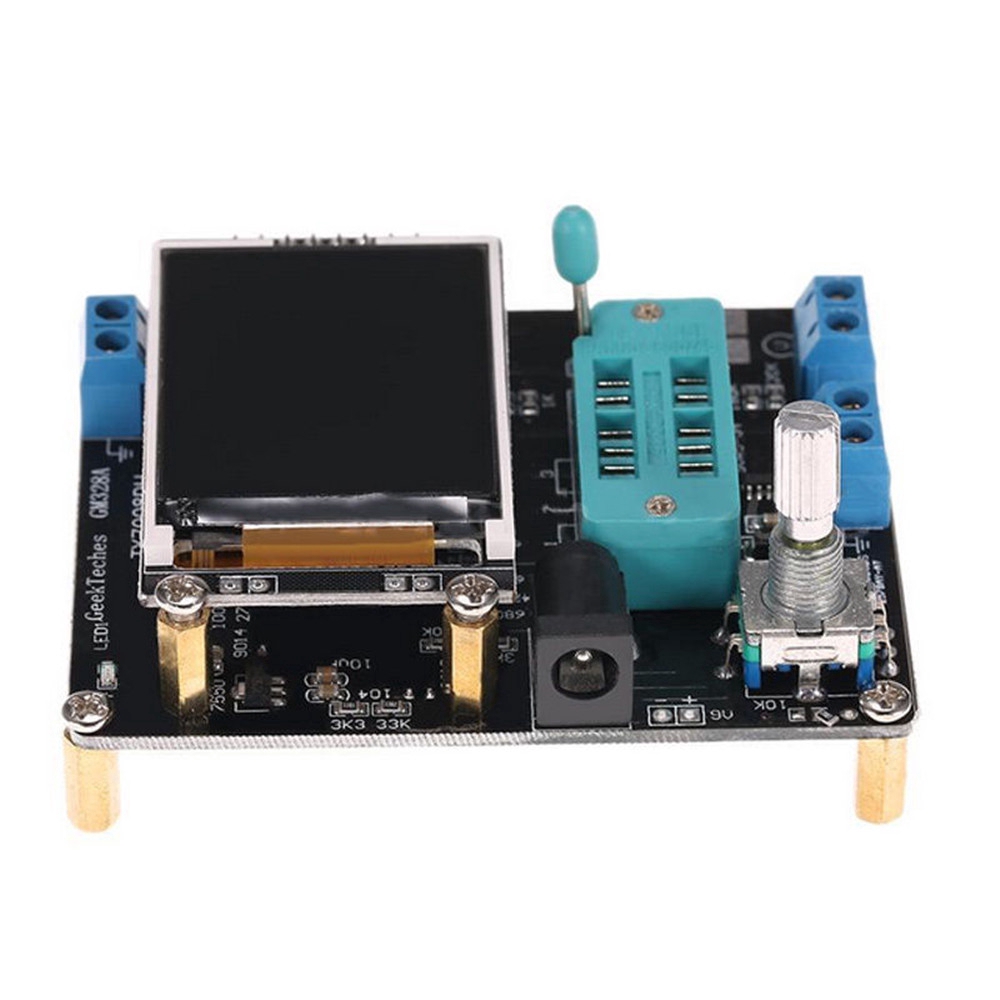 Transistor Tester Diode Esr Meter Pwm Generator Dengan Layar Lcd 1.8 Inch 160x128 Gm328B