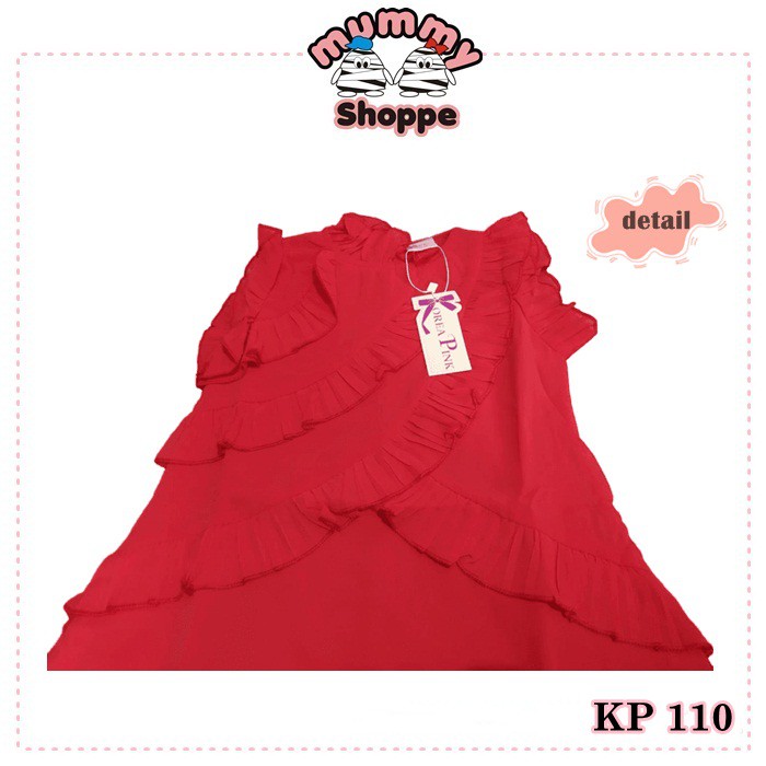 Dress Anak siffon Korea Pink Kode KP 110