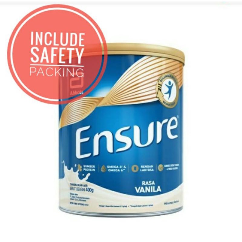 

Ensure 400 gram Rasa vanilla& coklat