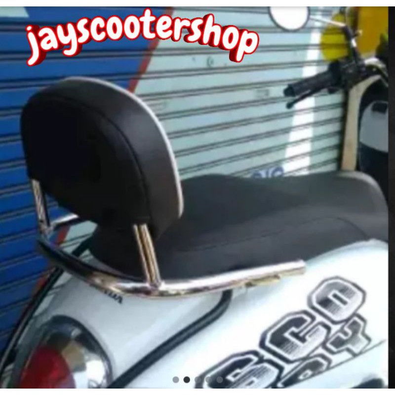 Sandaran motor new scoopy, behel scoopy. aksesoris motor