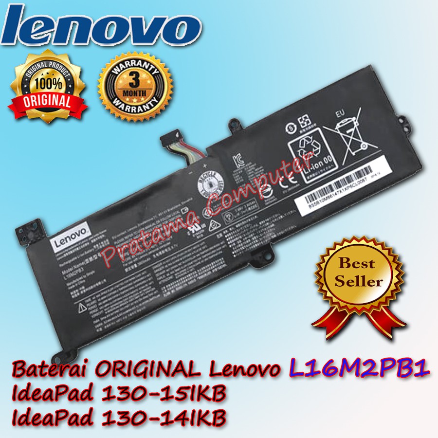 Baterai Original Lenovo Ideapad 130-14IKB 130-14AST 130-15IKB L16M2PB1 - L16C2PB1