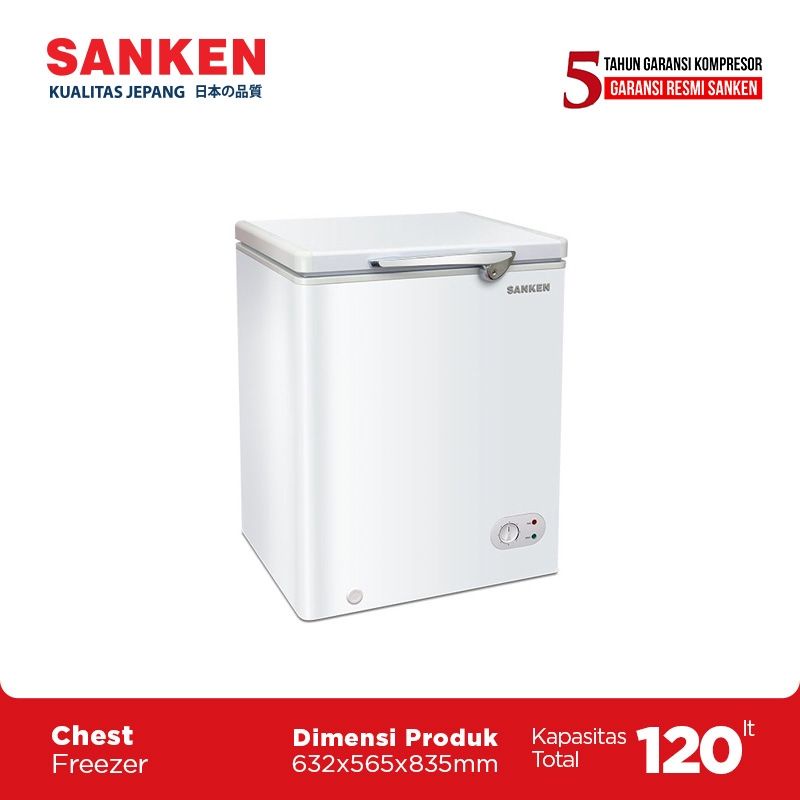 SANKEN CHEST FREEZER 120L SRF-120WH