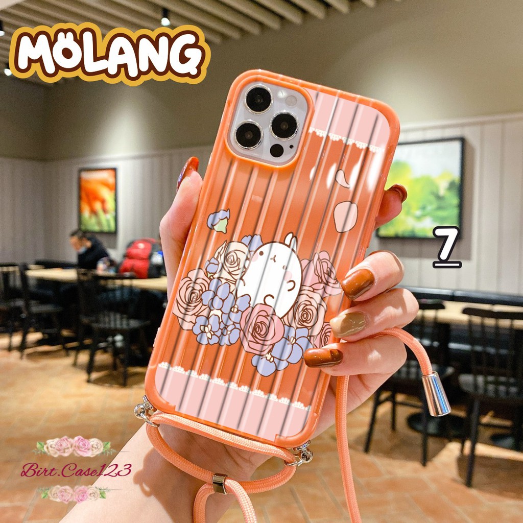 Softcase Koper Slingcase Lanyard MOLANG Oppo A32 A15 A59 F1s A71 A83 F5 F7 Youth BC5525