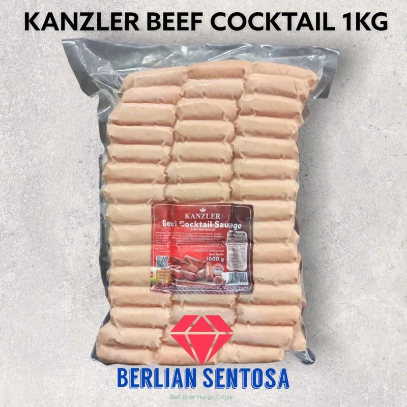 

Kanzler beef cocktail 1kg sosis kanzler beef cocktail 1kg