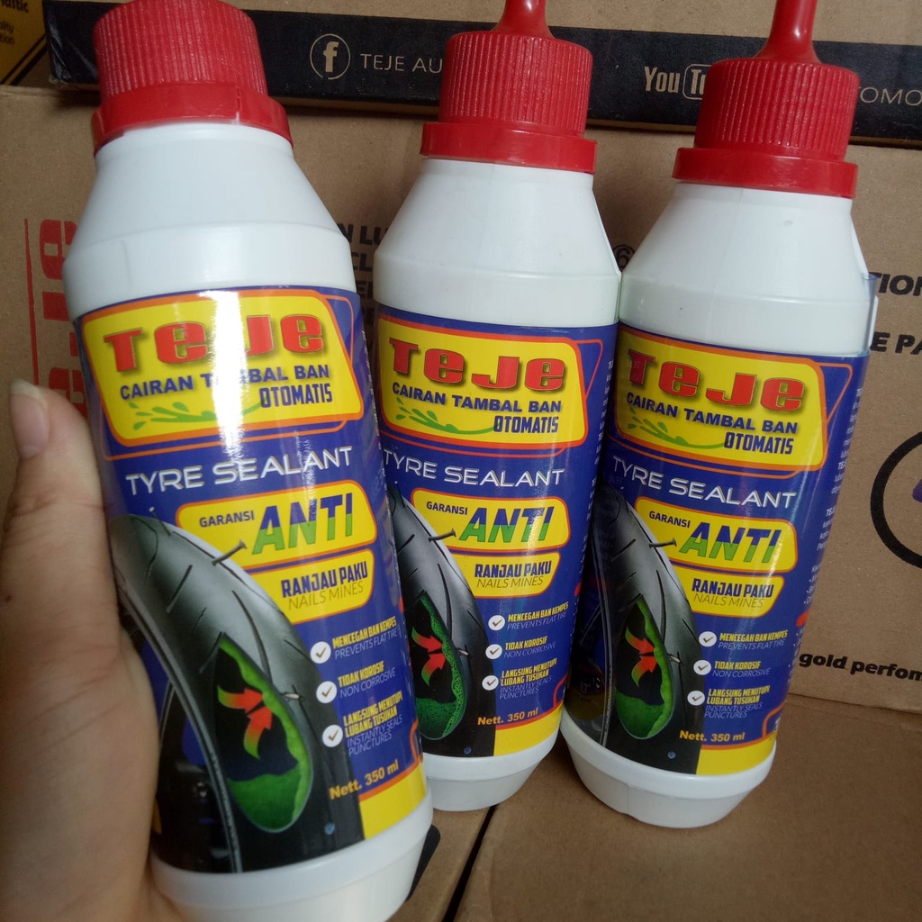 cairan tambal ban tubless teje 350ml cairan penambal ban tubless teje 350ml