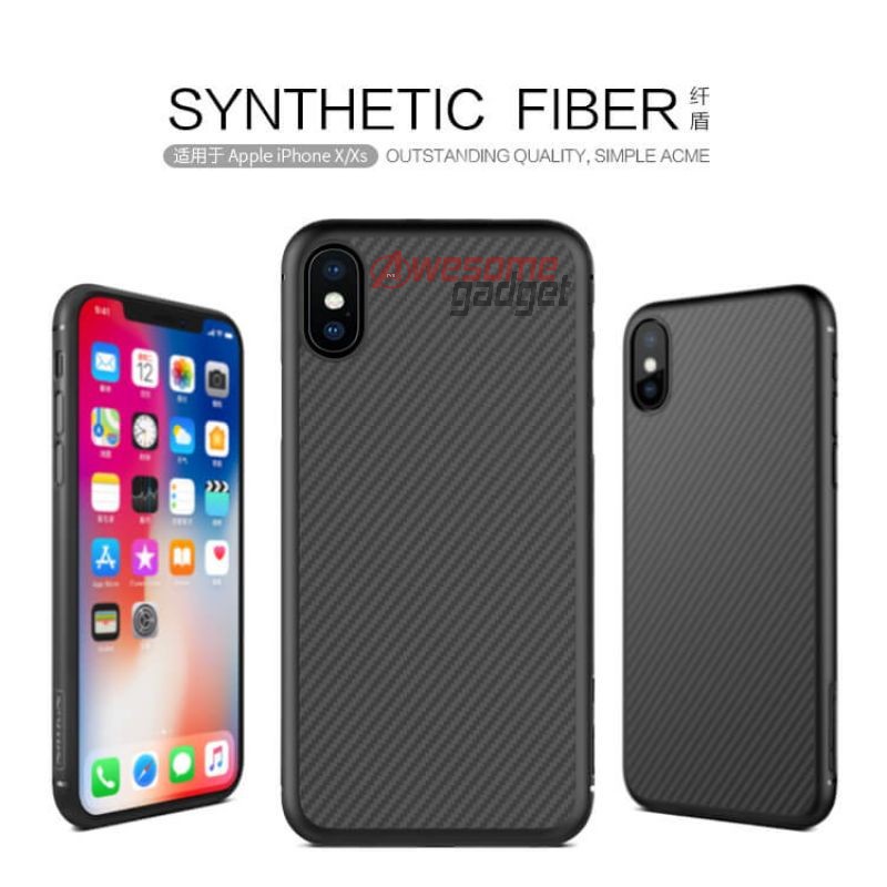 Nillkin iPhone X Case Syntethic Fiber Case Fiber Sintetik