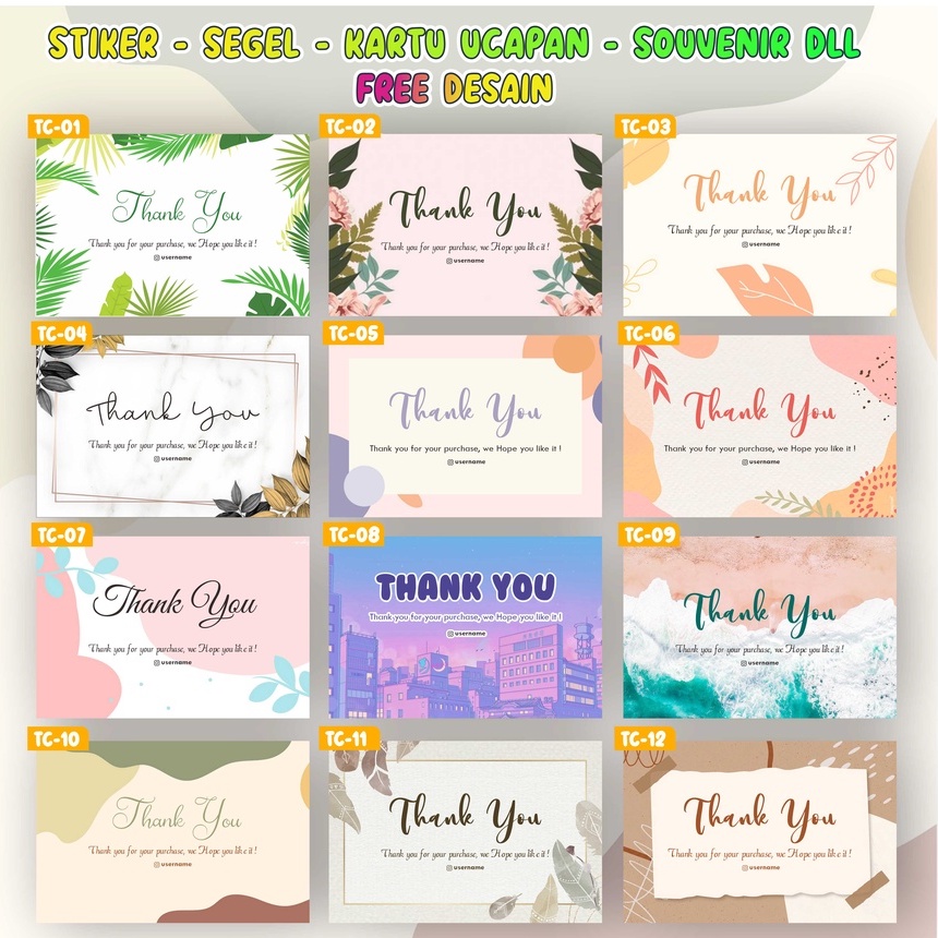 

Stiker Label Stiker Segel Kartu Ucapan Souvenir dll Free Desain