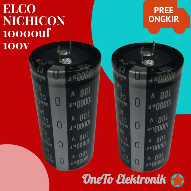 Elco Elko Nichicon 10000Uf 100V Original Kapasitor