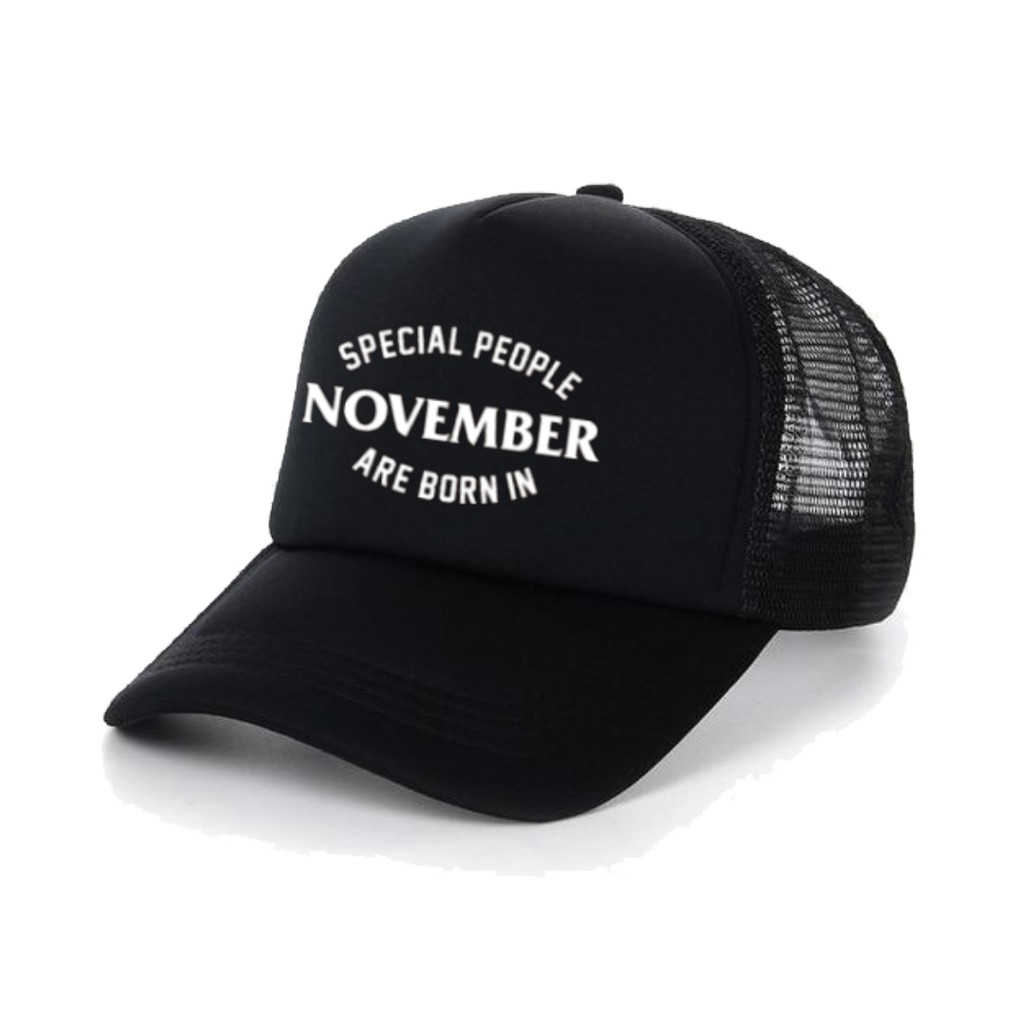 Topi Polos Custom Trucker Jaring November Desember