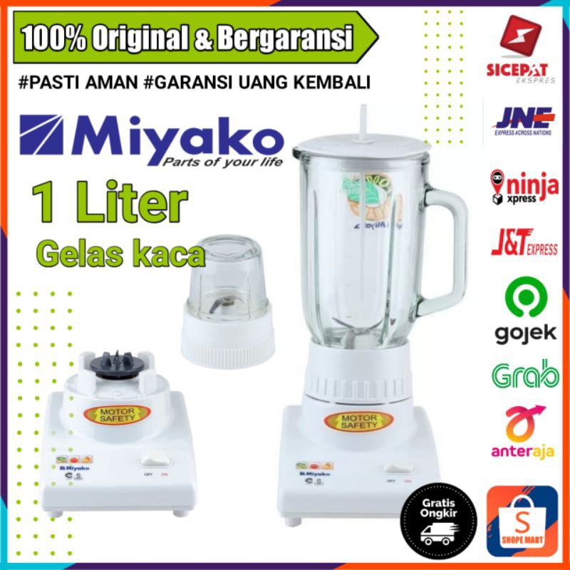 BELENDER MIYAKO MURAH BLENDER BUMBU BLENDER CABE BLENDER KACA BLENDER MURAH BL101GS 1 L 300W
