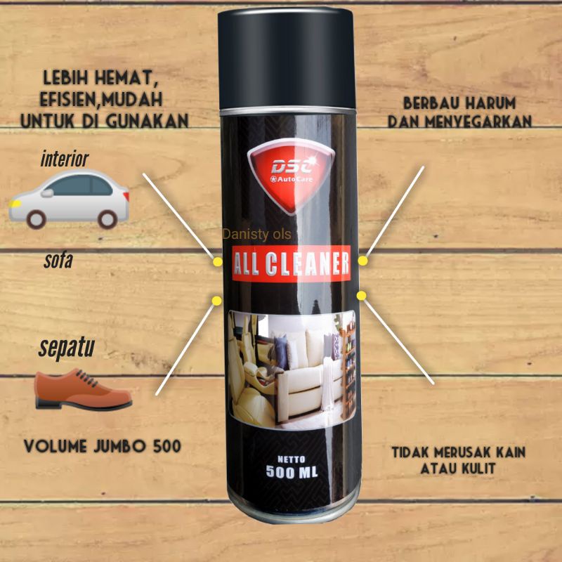 All Clear foam busa  Pembersih serbaguna /interior mobil/sepatu