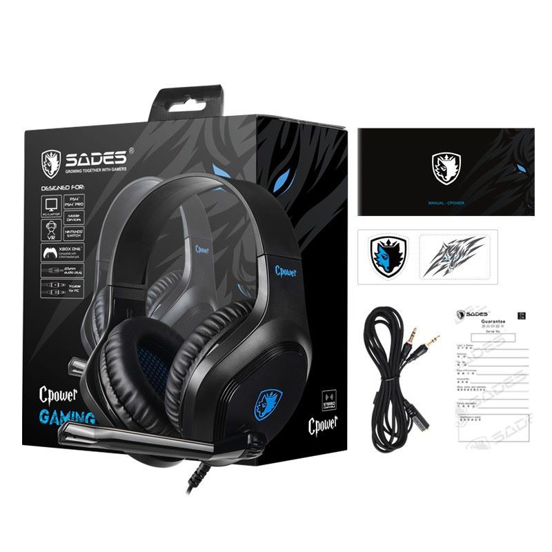 Headset gaming sades C-power multi-platform for mobile - Sades Cpower SA-716