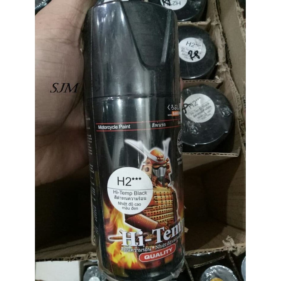 

Cat Samurai Paint Spray OM A-28 HI-Temp Black H2*** (TAHAN PANAS)