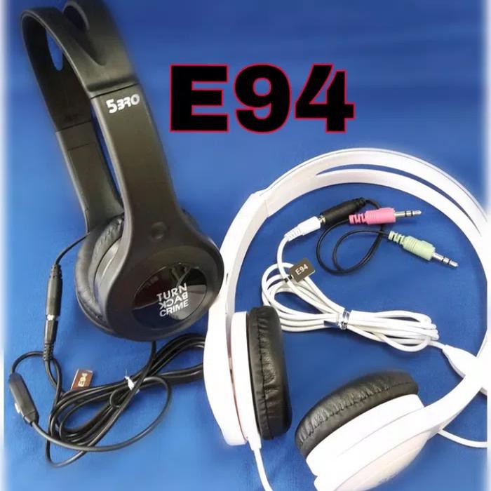 Headphone HK E94 With Kabel Aux Jack