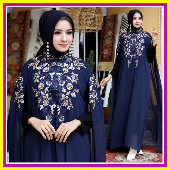 Gamis Wanita Import Ramadhan 2022 Terbaru 2022 Kekinian Dress Wanita Elegan Baju Gamis Gamis Lebaran