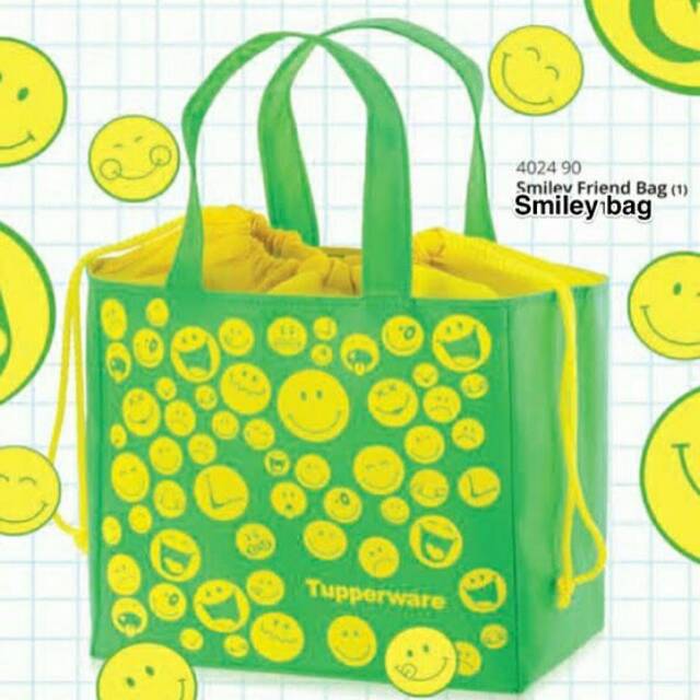 Smiley lunch bag tas bekal makan