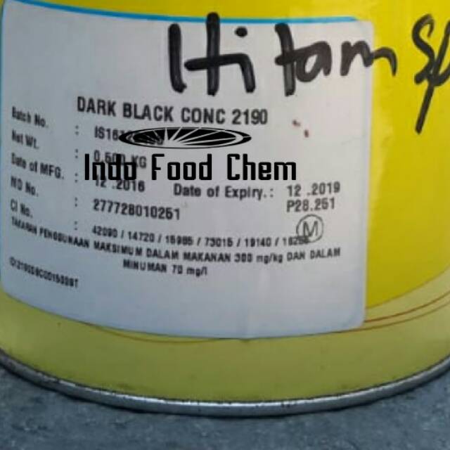 

Pewarna Dark Black Food Grade 100gr