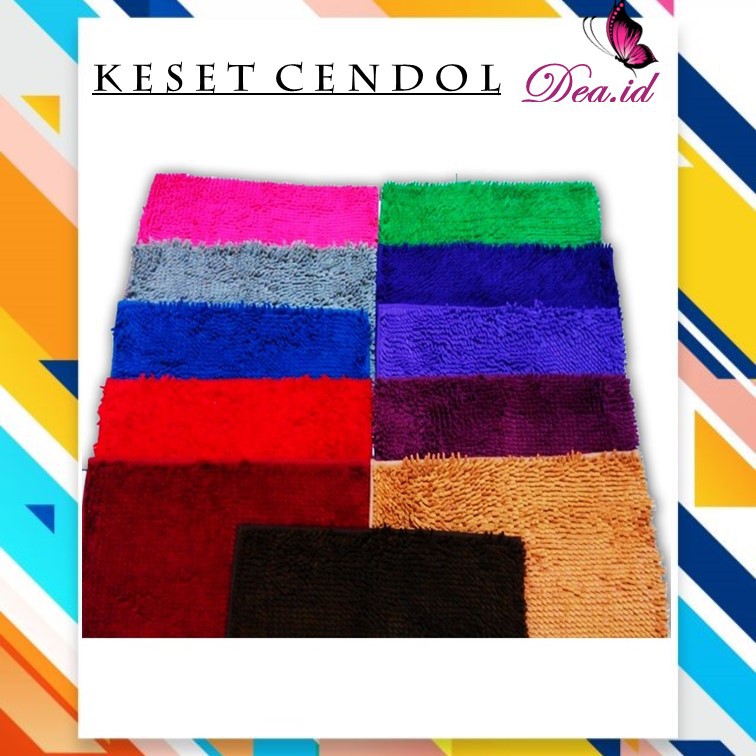 [DEASHOP] KESET CENDOL BAHAN MICROFIBER / MAT CHENILLE - MENYERAP AIR