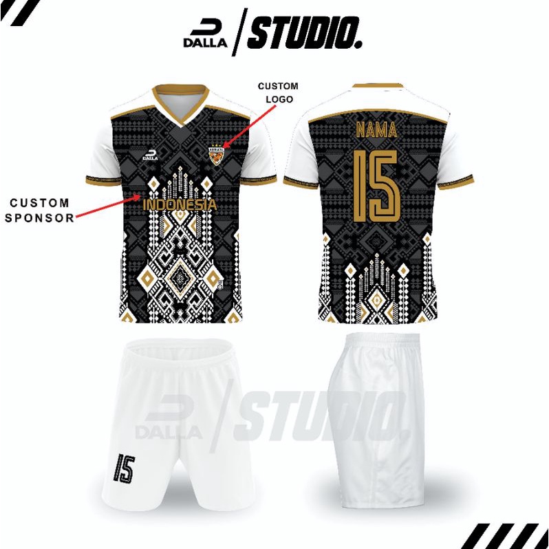 jersey futsal fullprint sepakbola custom design unik design etnis