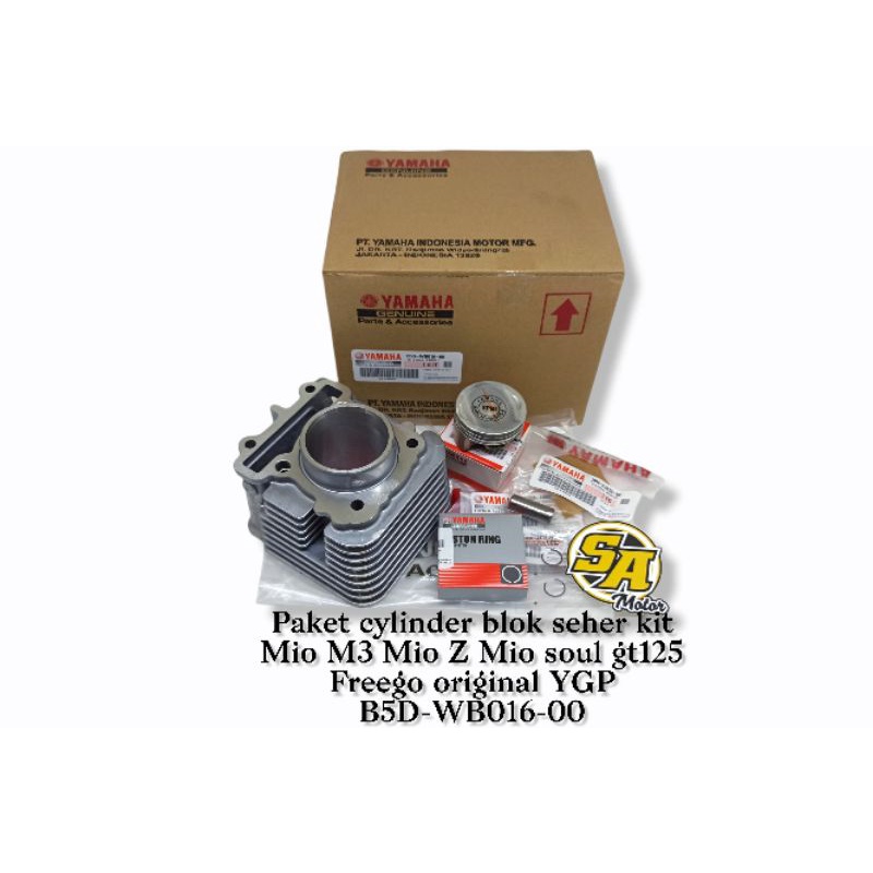 PAKET CYLINDER BLOK SEHER MIO M3 MIO Z MIO SOUL GT125 FREEGO ORI YGP