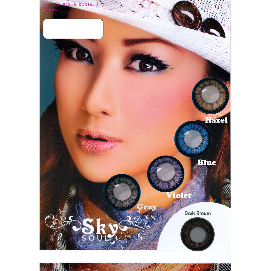 Softlens Sky Soul  DIA 14.20 mm/ Sofltense / Soflens NORMAL/Lensa  Kontak/BS