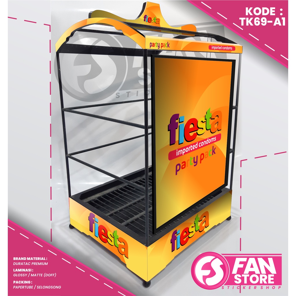 Sticker Decal SANGKAR KOTAK Sangkar EBOD JAYA Sangkar Kenari ORIQ JAYA - Decal Kandang Burung