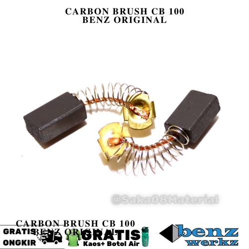 Benz Carbon Brush Mesin Circle Tipe CB100 Original Terbaru Cool Carbon Circle Spul Pemotong Kayu Lis
