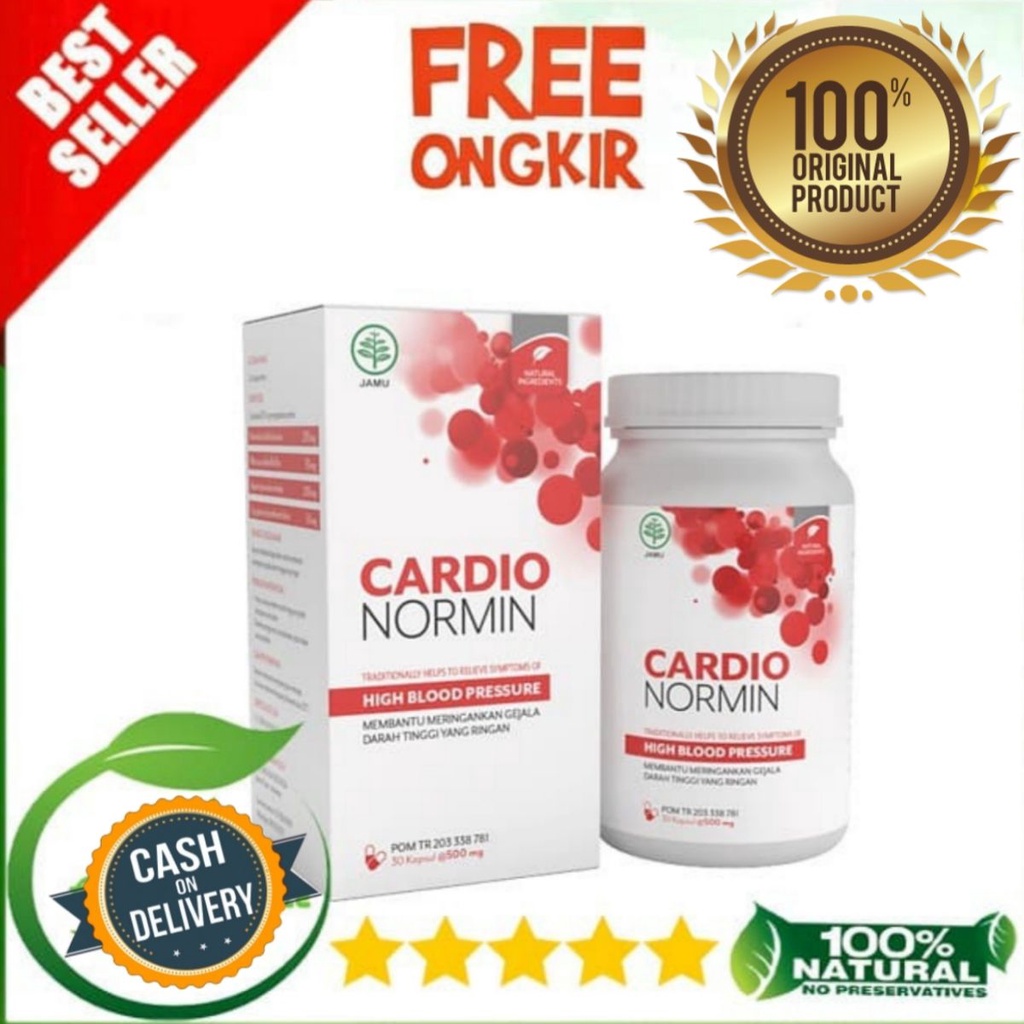 CARDIO NORMIN HERBAL ASLI MAMPU MENURUNKAN HIPERTENSI - CARDIO NORMIN 100% ORIGINAL BPOM