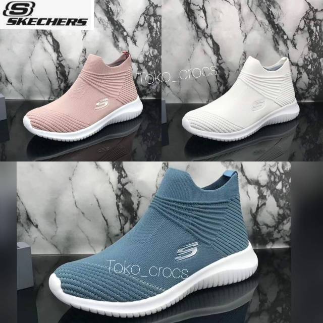 SEPATU WANITA / SKECHERS / SKECHERS WANITA MUZIN BOOT + LENGKAP BOX