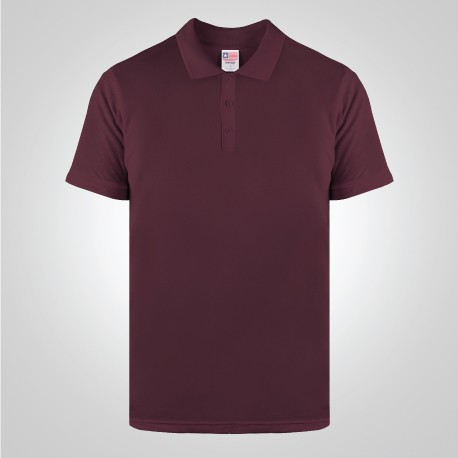 Kaos Polo Maroon New States Apparel Premium Cotton Polo Shirt 8100 NSA