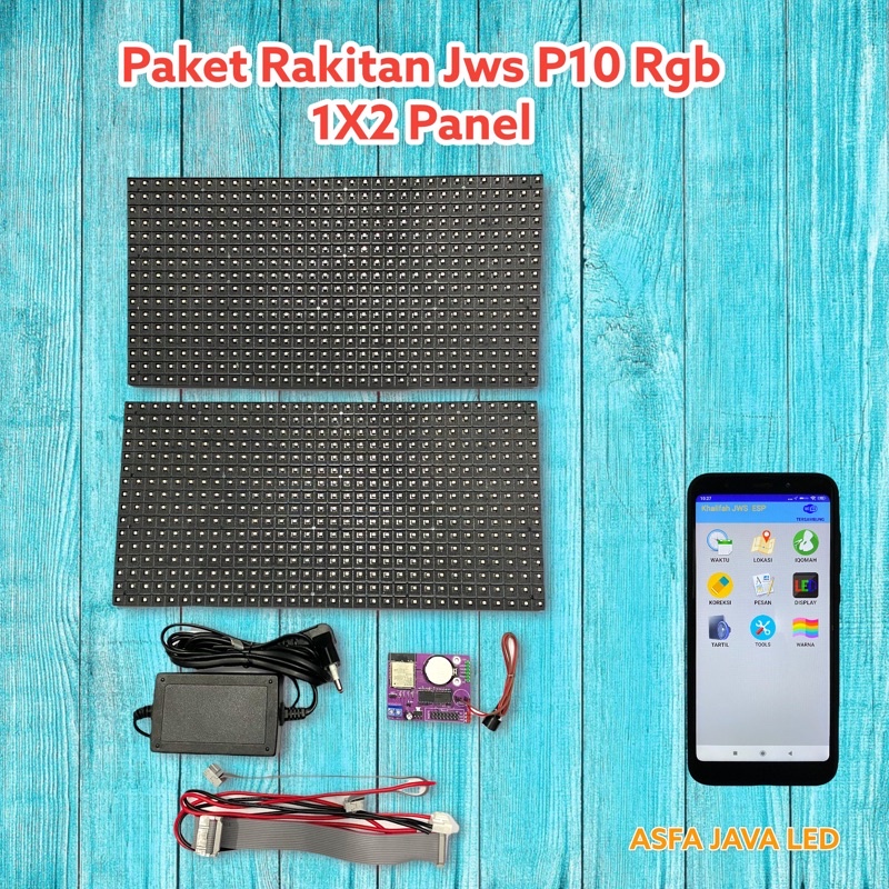 paket rakitan jws p10rgb - 2panel