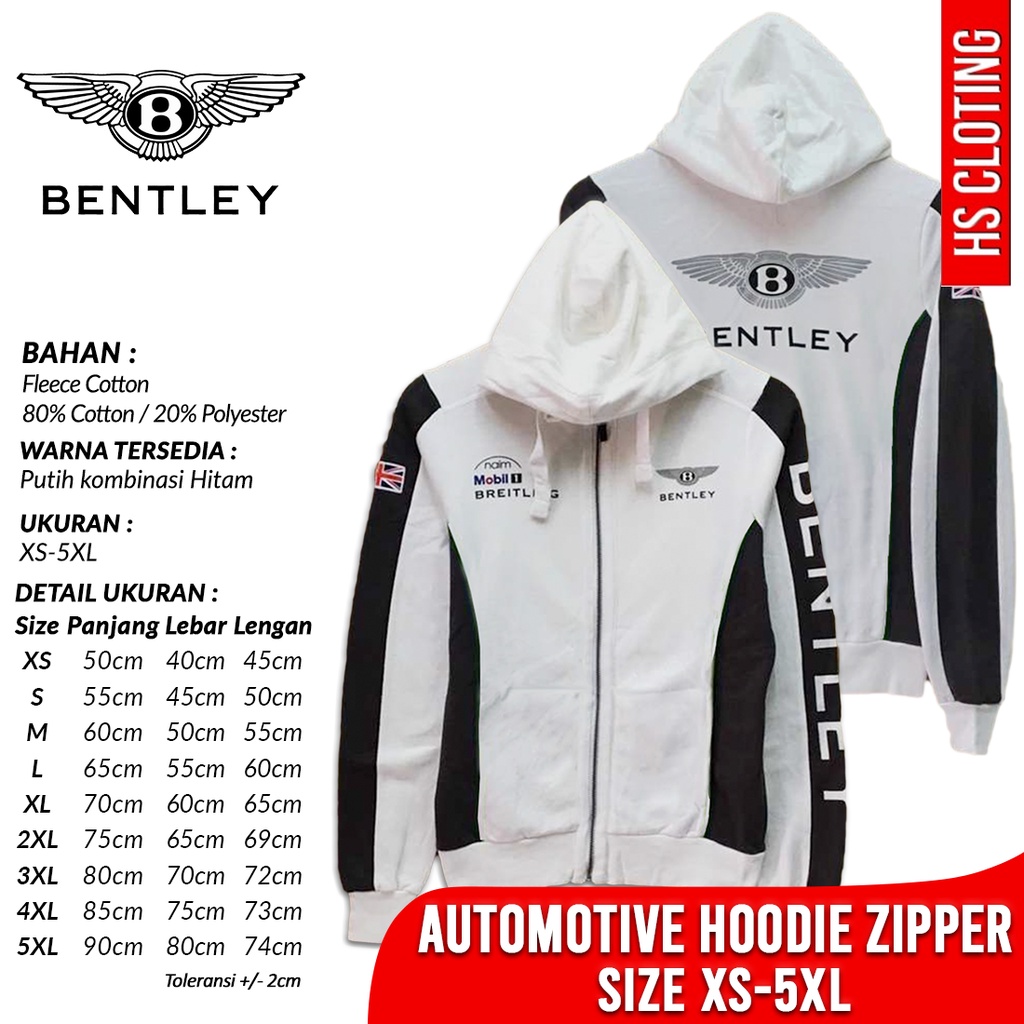Jaket Mobil Motor XS-5XL BENTLEY Breitling Mobil 1 Moge SUV Adventure Hoodie Zipper Resleting Bahan 