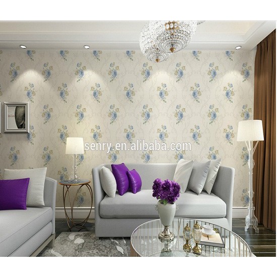 Wallpaper Termurah Tembok Dinding Embossed 3D Timbul Roll Motif Bunga