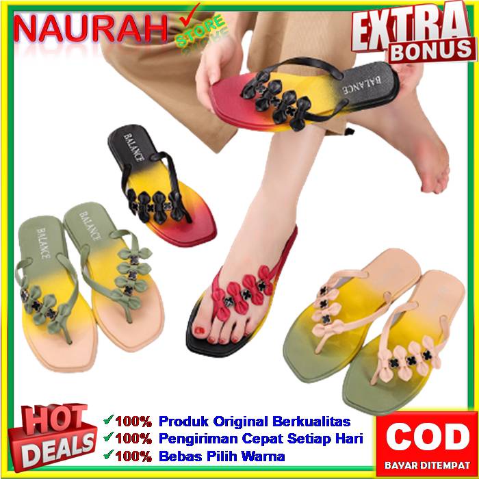 SANDAL JEPIT BALANCE 3168 3 SENDAL IMPORT JELLY WARNA CANTIK TALI SISI DAUN GRADIASI WARNA 100% ORIGINAL KUALITAS IMPORT ANTI SLIP NYAMAN EMPUK