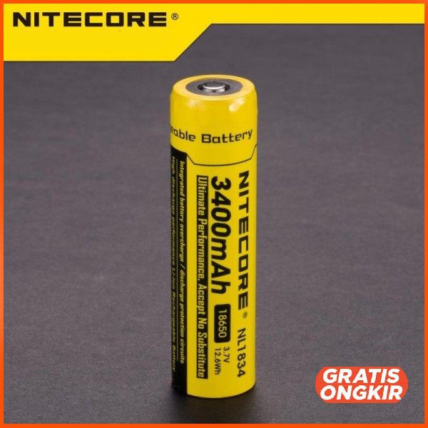 NITECORE 18650 Rechargeable Li-ion Battery 3400mAh 3.7V - NL1834