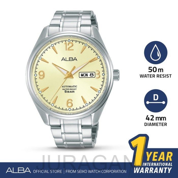 Jam Tangan Pria Alba Prestige Automatic Stainless Steel AL4155 Ori