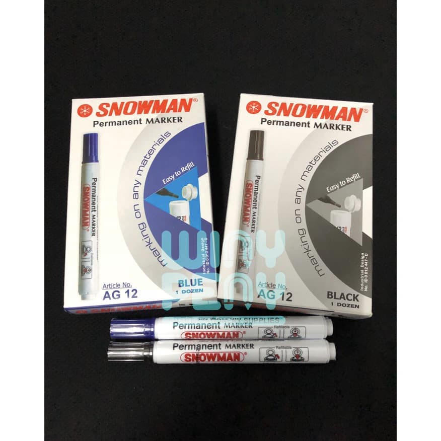 

Jual Spidol Snowman permanent marker AG12 Murah