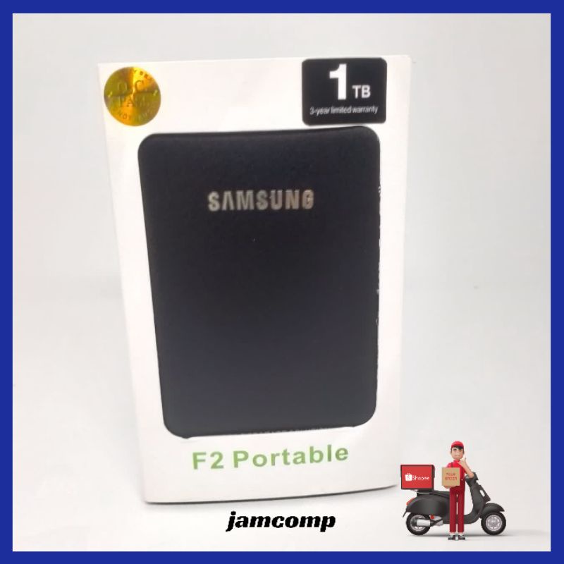 HARDISK EKSTERNAL 1TB SAMSUNG USB 2.0 BARU Free Pouch -HDD 1TB FOR LAPTOP NOTEBOOK PS