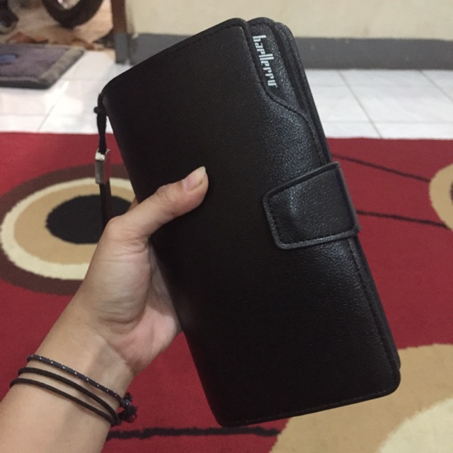Dompet clutch baellerry cowok black/cokelat