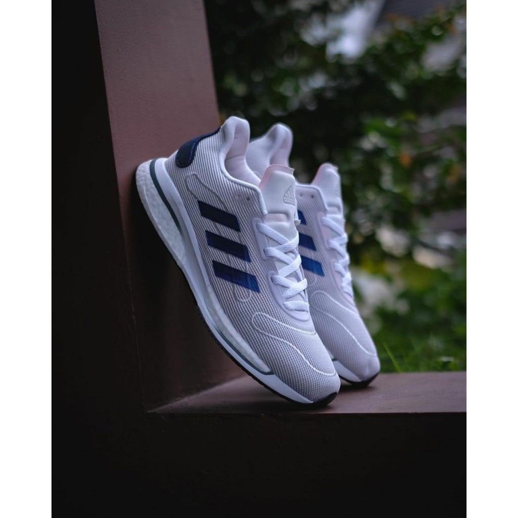 SEPATU ADIDAS SUPERNOVA BOOST PLUS WHITE BLUE SNEAKERS ORIGINAL
