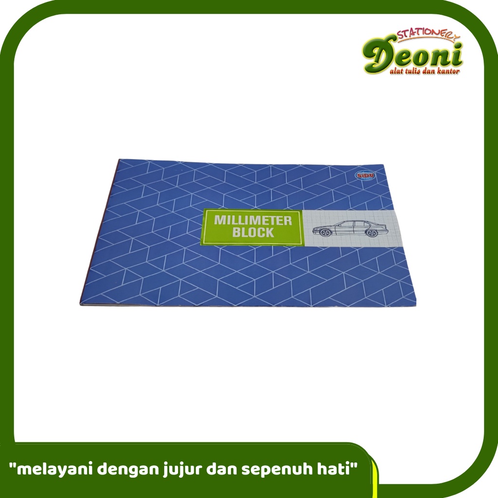 

SIDU Milimeter Block F4 (isi 20 Lembar)