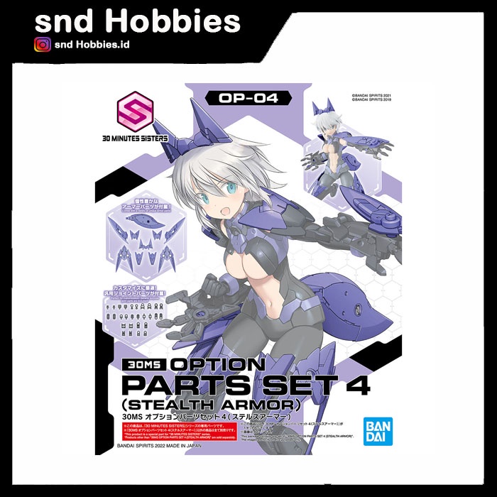 GUNDAM 30MS OPTION PARTS SET 4(STEALTH ARMOR)